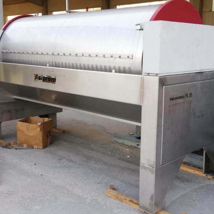 Used Pneumatic Membrane Press for grapes